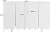 OKWISH Buffet Moderne 4 Portes Sculptées, Design Arrondi - Voir les images du produit 4