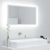 vidaXL LED koupelnové zrcadlo bílé 80x8,5x37 cm akrylové Náhled obrázku produktu 2