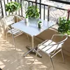 Table de jardin Table de bistrot stable en aluminium Voir les images du produit 1