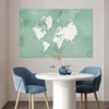 MuchoWow® Poster Weltkarte - Grün - Aquarell 120x80 cm - Produktbild-Vorschau 5