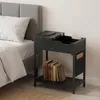 Stolik pomocniczy Relaxdays z gniazdkami, portem USB i Podgląd zdjęcia produktu 2