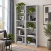 SELO Bibliothèque moderne 50 x 31 x 183 cm – Gris cendré – Voir les images du produit 3