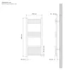 Asciugamani radiante LuxeBath Sahara, 500x1200 mm, beige. Anteprima dell’immagine prodotto 9