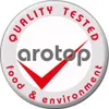 A circular badge with text and a checkmark indicating quality testing. Produktbild-Vorschau