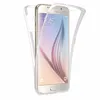 A clear phone case is shown over a smartphone. Produktbild-Vorschau