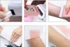 Collage of images showing the steps of using a waxing kit. Produktbild-Vorschau