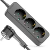 deleyCON 3-fach Steckdosenleiste Flachstecker 5m 3680W 16A Produktbild-Vorschau 1