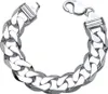 925 Silber Panzerarmband 23cm für Herren 15mm PA0150 von Produktbild-Vorschau 1