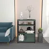 Skye Decor, Letos - Green, Black, Bücherregal, Grün, 100 % Produktbild-Vorschau 1