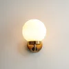 Wandleuchte mit Schalter IP44 in Messing E14 Glas Metall Produktbild-Vorschau 4