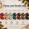Baubles natalizi in plastica infrangibile - set di 46, oro Anteprima dell’immagine prodotto 16