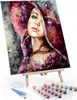 Malen nach Zahlen "Dame" 40x50cm mit Rahmen und Staffelei - Produktbild-Vorschau 1