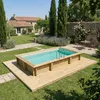 Piscina in legno AQUA 4.65 x 2.85 - H.1.24 m, sabbia, con Anteprima dell’immagine prodotto 4