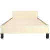 vidaXL Struttura letto con testiera senza materasso crema Anteprima dell’immagine prodotto 3