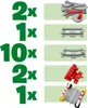 LEGO DUPLO Eisenbahn Schienen, Zugschienen-Bauset mit rotem Produktbild-Vorschau 3