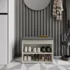 KOMTO Schuhbank mit Sitzfläche - Schuhregal Bank mit Produktbild-Vorschau 3
