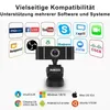 Full HD-Webcam Full HD 1080p Webcam mit Mikrofon, Stativ, Produktbild-Vorschau 4