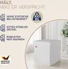 CASARIA® Hocker mit Stauraum Weiß Faltbar Deckel Kunstleder Produktbild-Vorschau 3