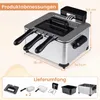 FRITEUSE COSTWAY 5L 2000W, friteuse en acier inoxydable Voir les images du produit 9