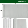 Zaun Ence DF13, PVC 900 mm, L-3 m, hellgrau, 1300g/m2, UV Produktbild-Vorschau 4