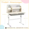 COSTWAY Kinderschreibtisch höhenverstellbar, Produktbild-Vorschau 7