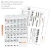 kwmobile Klavier Keyboard Noten Aufkleber - für 49 61 76 88 Produktbild-Vorschau 4