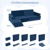 COSTWAY 10-częściowa sofa dziecięca z funkcją spania, sofa Podgląd zdjęcia produktu 3