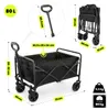 Faltbarer Strandwagen, Tourenwagen - schwarz, Oxford 600D, Produktbild-Vorschau 9