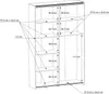 Furniture24 Schuifdeurenkast Ozulla Ozls722X7-C754, kast Productafbeelding-voorbeeld 6