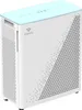 A white air purifier with a light blue top and a triangular pattern on the side. Produktbild-Vorschau