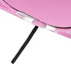 A close-up view of the corner of a pink beach tent, showing the fabric and support structure. Produktbild-Vorschau