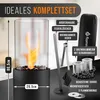 Flammtal Bioethanol Kamin [8h Brenndauer / 80x26x26 cm] - Produktbild-Vorschau 3