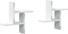 Two white wall shelves are shown against a white background. Podgląd zdjęcia produktu