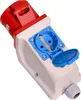 CEE Kupplung Wandsteckdose 32A 400V IP44 5 polig + Schuko Produktbild-Vorschau 4