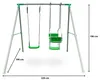 3-Sitzer Gartenschaukel für Kinder - Stahl, grün - outdoor Produktbild-Vorschau 11