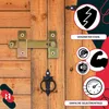 KOTARBAU Set van 2 vensterluiken - 120 mm - Gegalvaniseerd Productafbeelding-voorbeeld 8