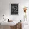 Gerahmtes Poster - Schwarzer Rahmen - Modern Linie Schwarz Produktbild-Vorschau 6