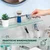Skleněná polička do koupelny bremermann LUCENTE z nerezové Náhled obrázku produktu 3
