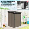 Ocelová kůlna Outsunny, kůlna o rozloze 0,92 m² s pultovou Náhled obrázku produktu 6