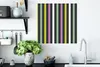 MuchoWow® Poster Streifen - Muster - Lila 50x50 cm - Produktbild-Vorschau 3