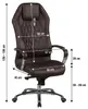 FineBuy Bürostuhl Braun MONTEREY Echt-Leder Produktbild-Vorschau 3