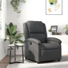 Relaxsessel Grau Echtleder Produktbild-Vorschau 2