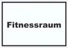 Fitnessraum Schild mit Text Sport Fit waagerecht A1 Produktbild-Vorschau 1