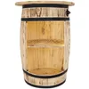 Dekorative Holzfass-Bar mit großer Platte und Produktbild-Vorschau 12