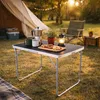 Campingtisch schwarz klappbar mit Tragegriff Alu Produktbild-Vorschau 1