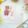 Mr. & Mrs. Panda Grußkarte Bäuerin Herz - Weiß - Geschenk, Produktbild-Vorschau 3