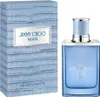 A bottle of Jimmy Choo Man Aqua Eau de Toilette and its packaging are displayed against a white background. Anteprima dell’immagine prodotto