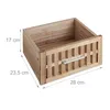 Mobile da bagno 2 scomparti 1 cassetto in legno di noce Anteprima dell’immagine prodotto 5