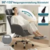 HOFFREE Ergonomiczne krzesło biurowe z kółkami, szerokie Podgląd zdjęcia produktu 3