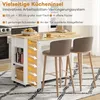 okwish Ausziehbare Kücheninsel Küchenschrank mit Steckdosen Produktbild-Vorschau 8